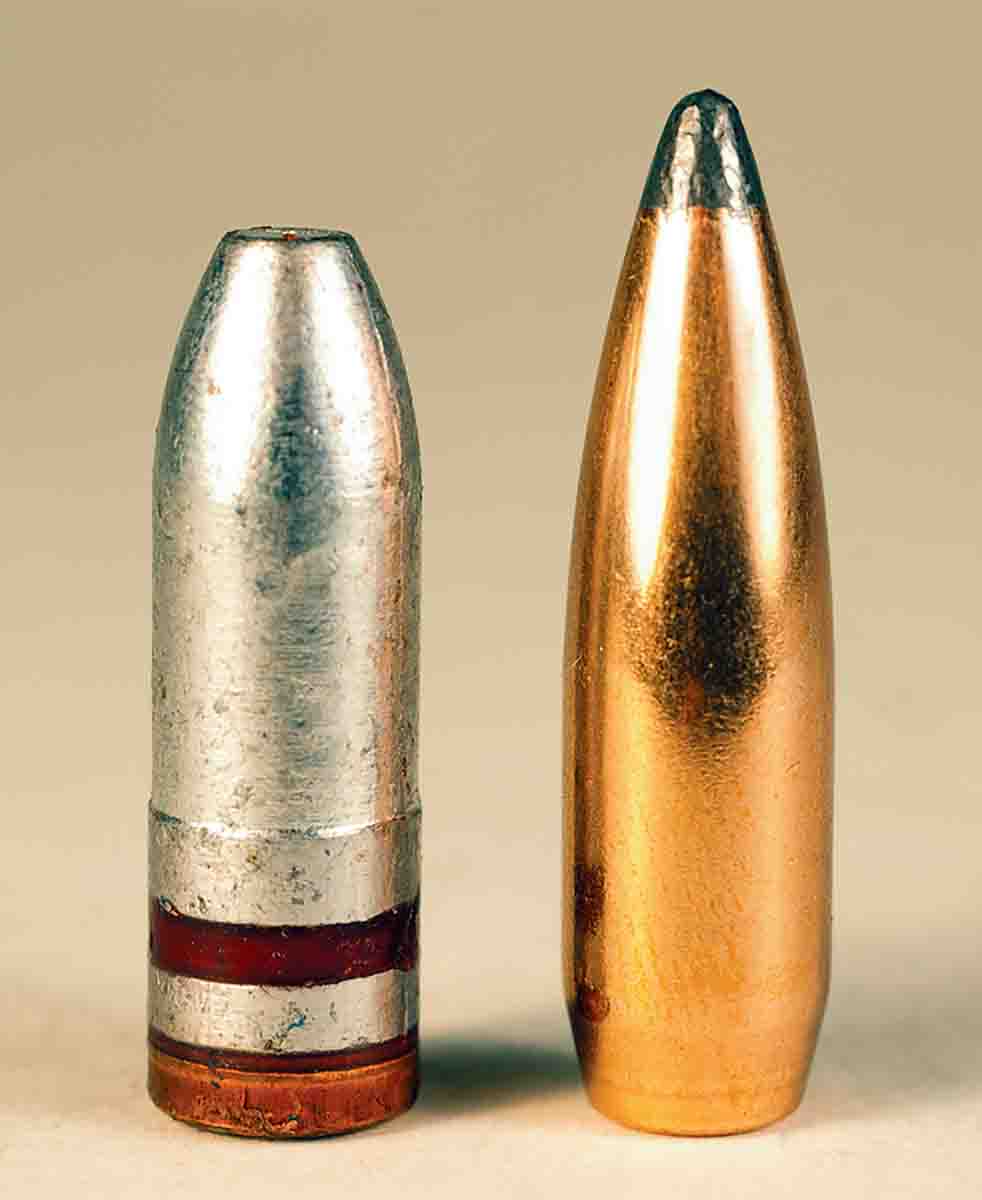Cast bullets are much less expensive than jacketed bullets. Accuracy of cast bullets begins to suffer at velocities much over 2,000 fps.
